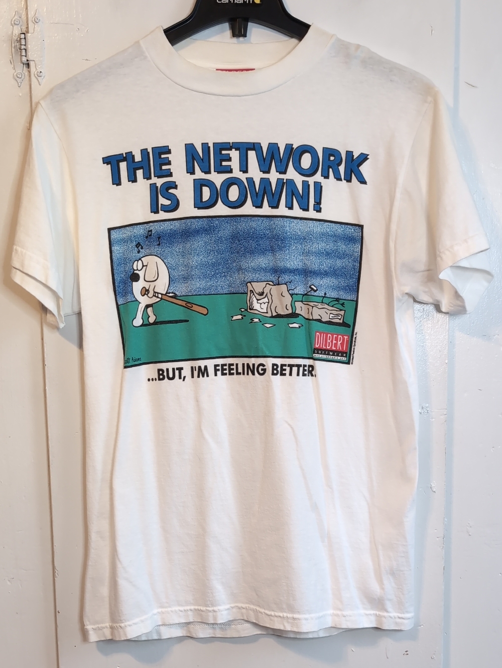 Vintage 90s Dilbert tee mens large